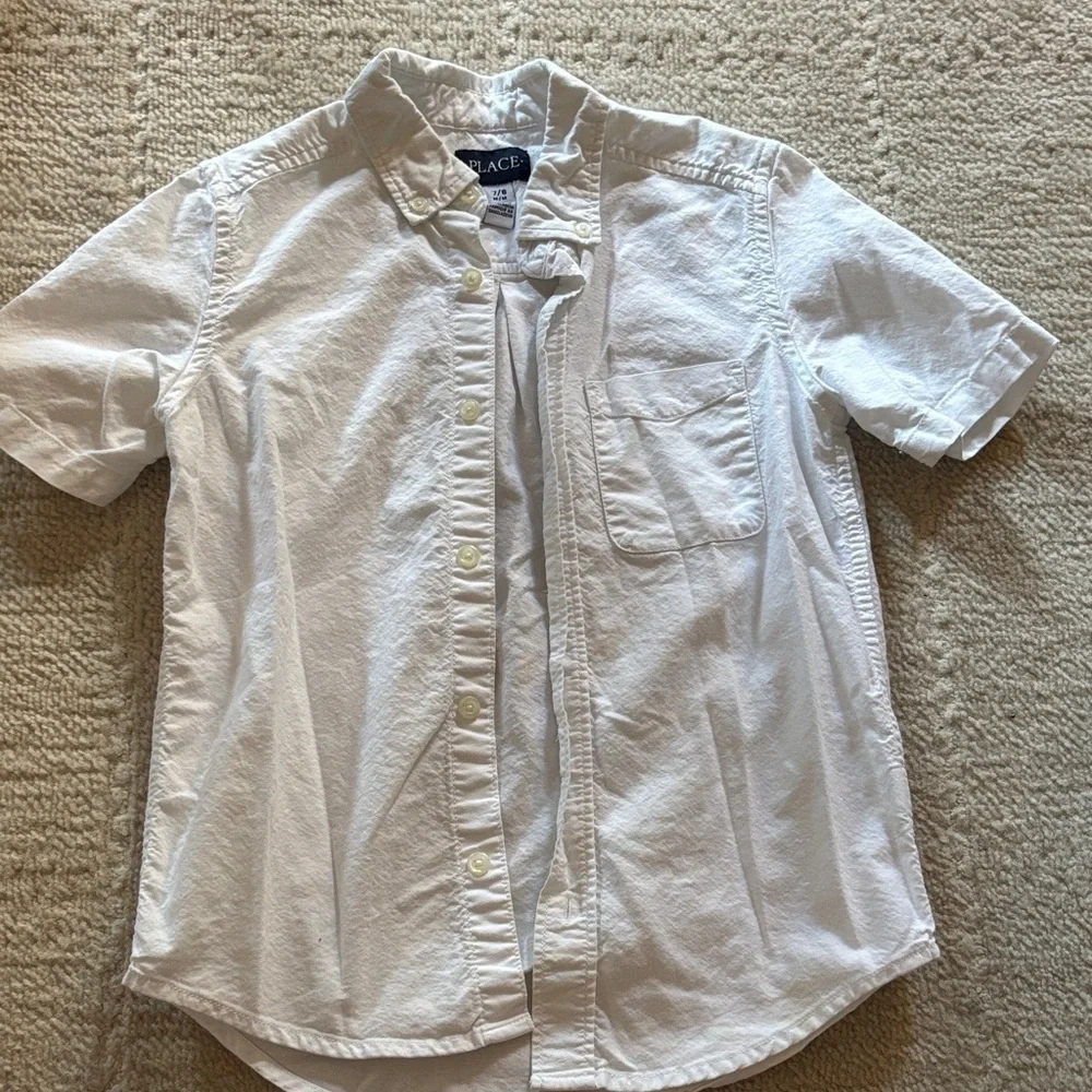 The Children's Place Crisp White Short Sleeve Shirt